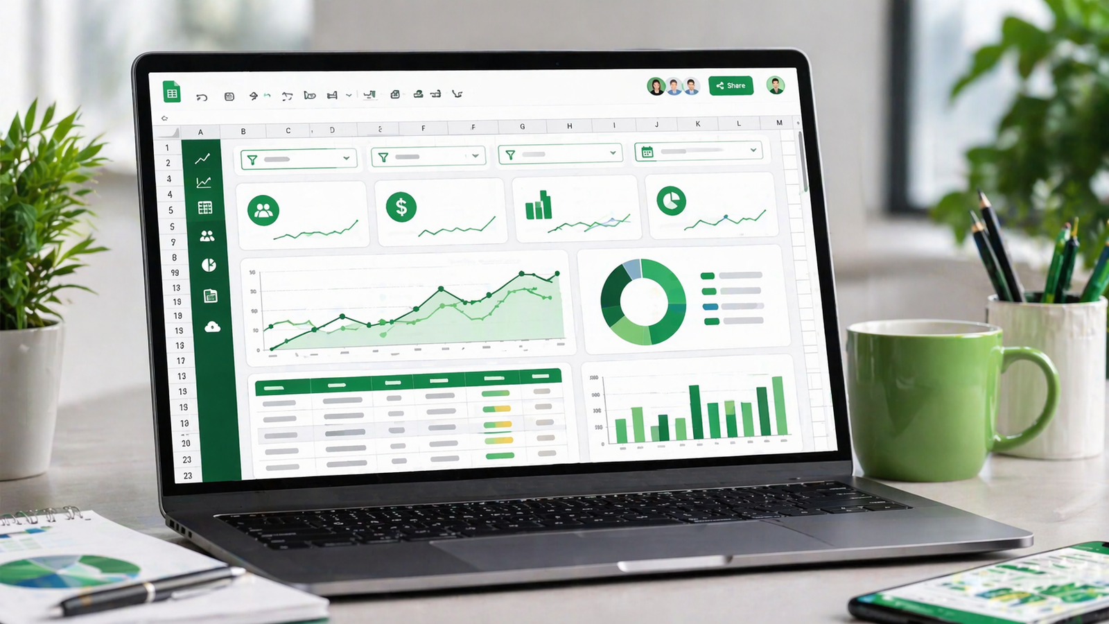 Google Sheets Dashboard Development